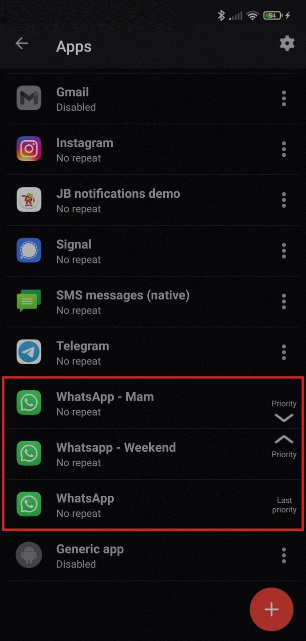 Setup mute notifications using sleeping interval, DND mode, ...